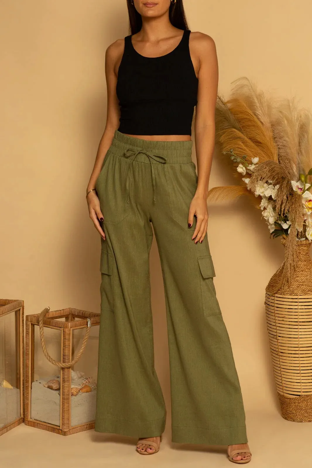 Cargo Linen Pant