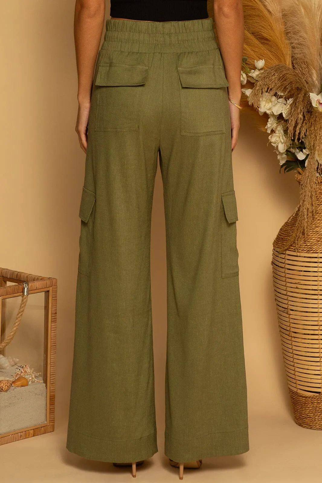 Cargo Linen Pant