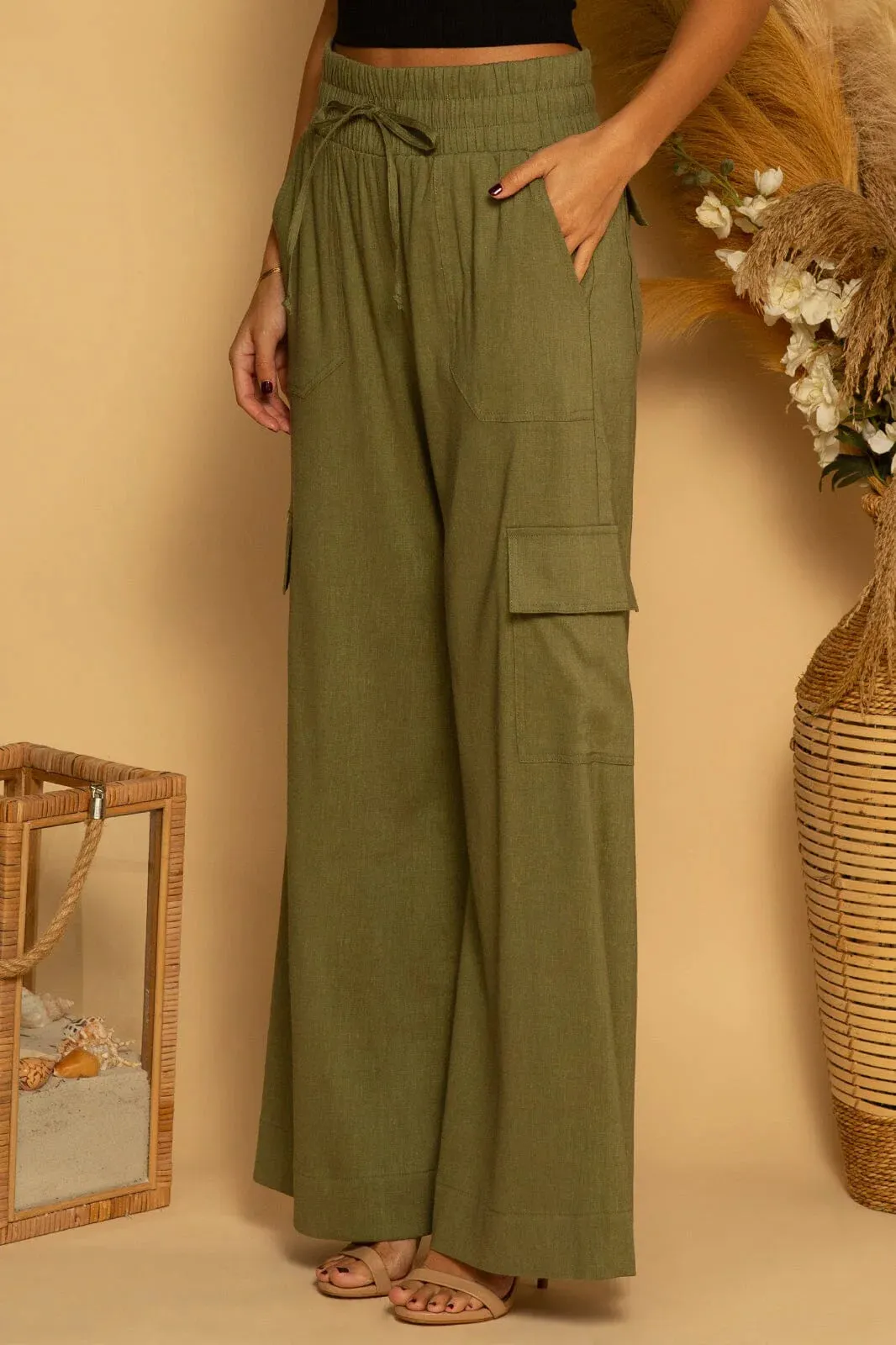 Cargo Linen Pant