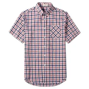 Casual Plaid Cotton Slim Fit Shirts