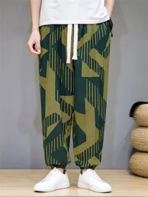 Casual Printed Men's Harem Pants