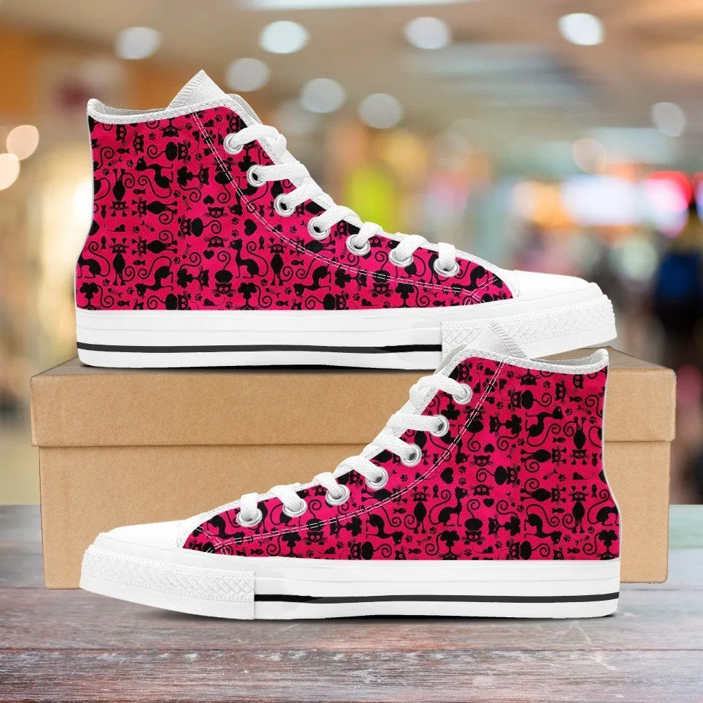 Cats Pink High Tops