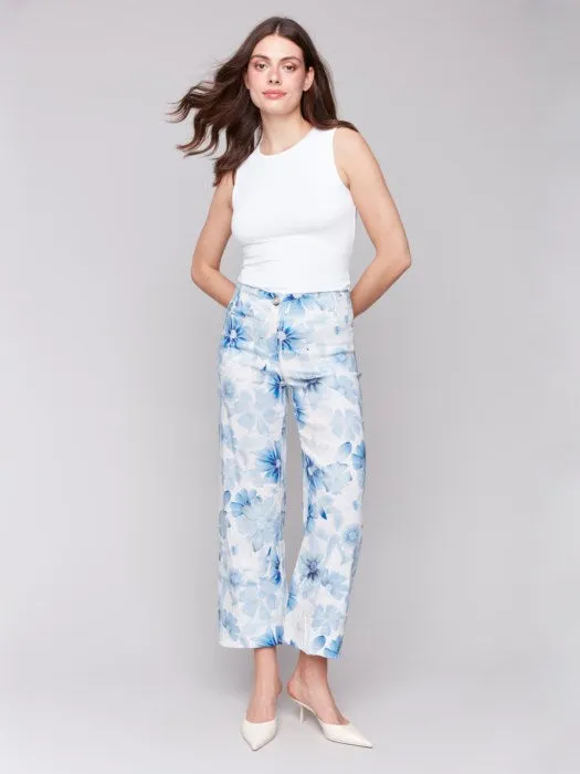 Celestial Printed Cropped Pant