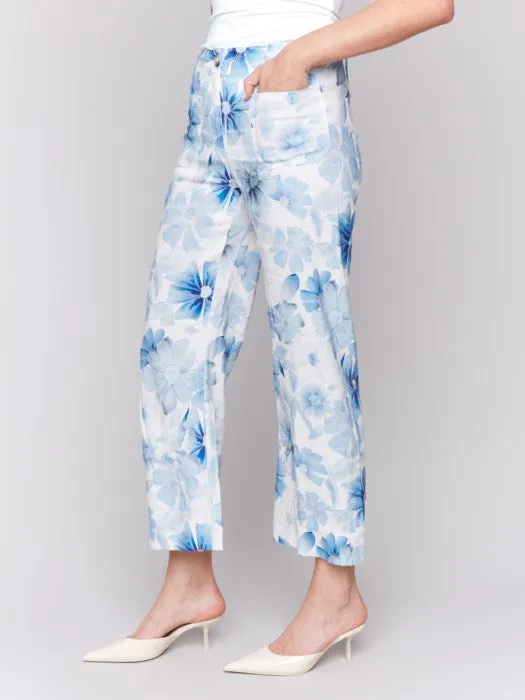 Celestial Printed Cropped Pant