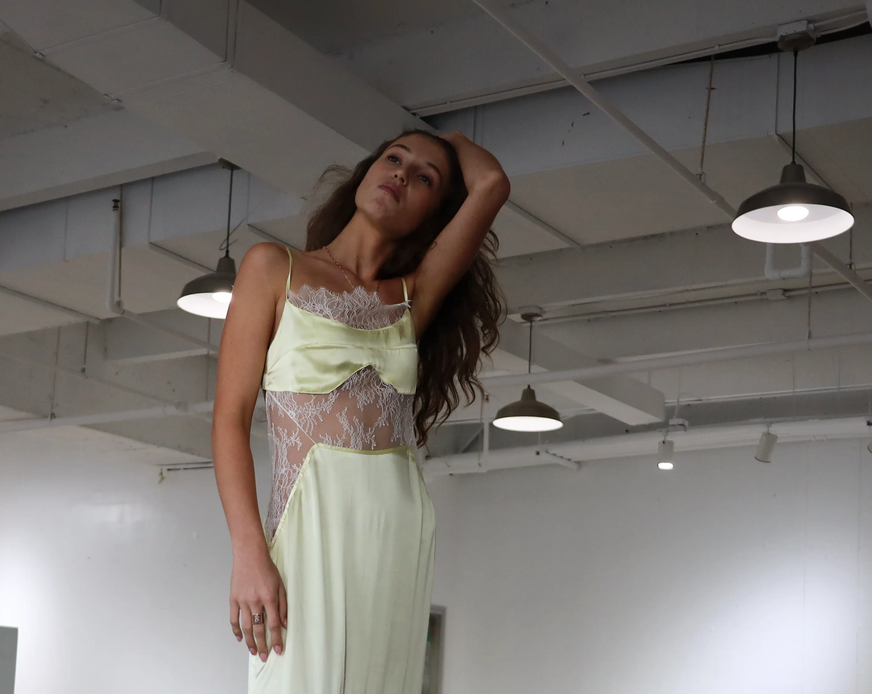 Celine Silk and Lace Maxi Dress