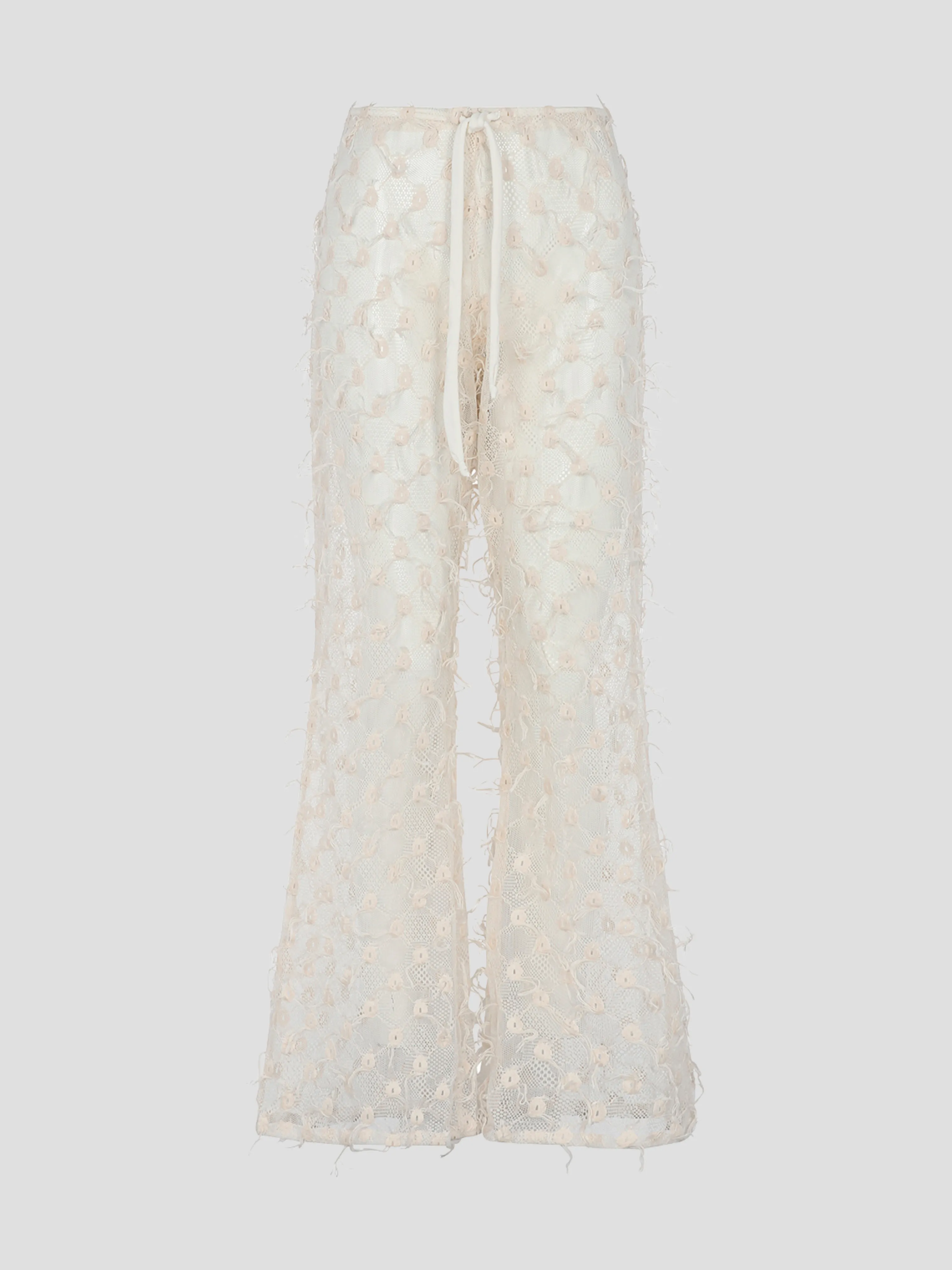 Chantilly Embroidered Cotton Pants