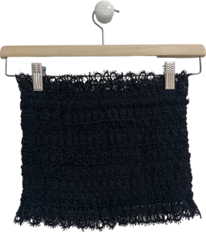 Charo Ruiz Ibiza Wallis Black Top With Lace UK 8