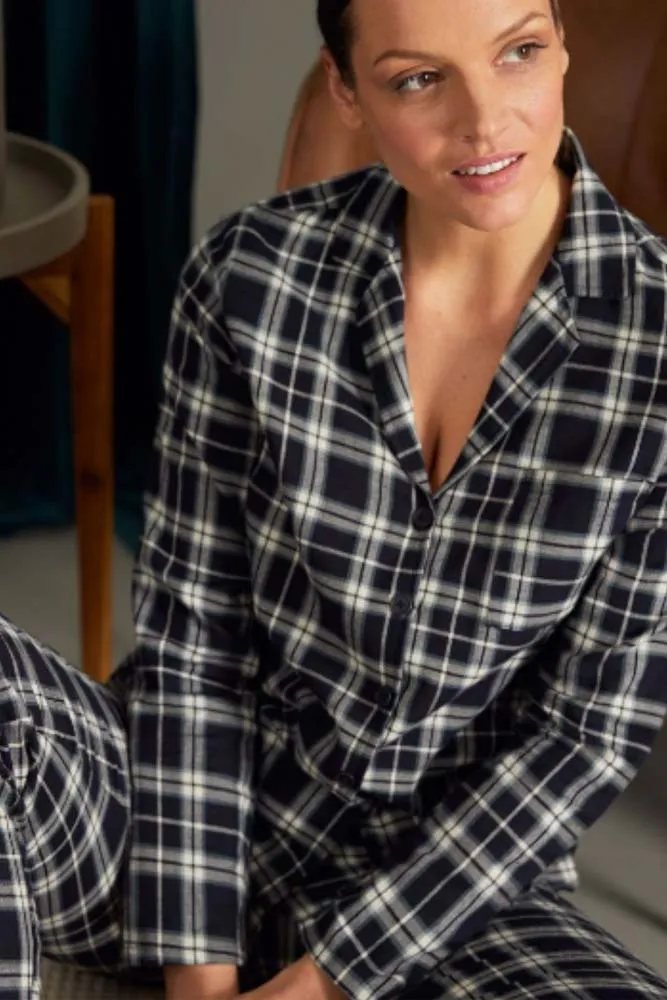 Checked Organic Cotton Pyjama Shirt