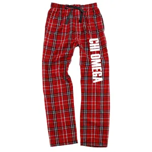 Chi Omega Printed Flannel Pants