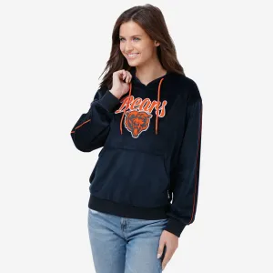 Chicago Bears Womens Velour Hooded Sweatshirt