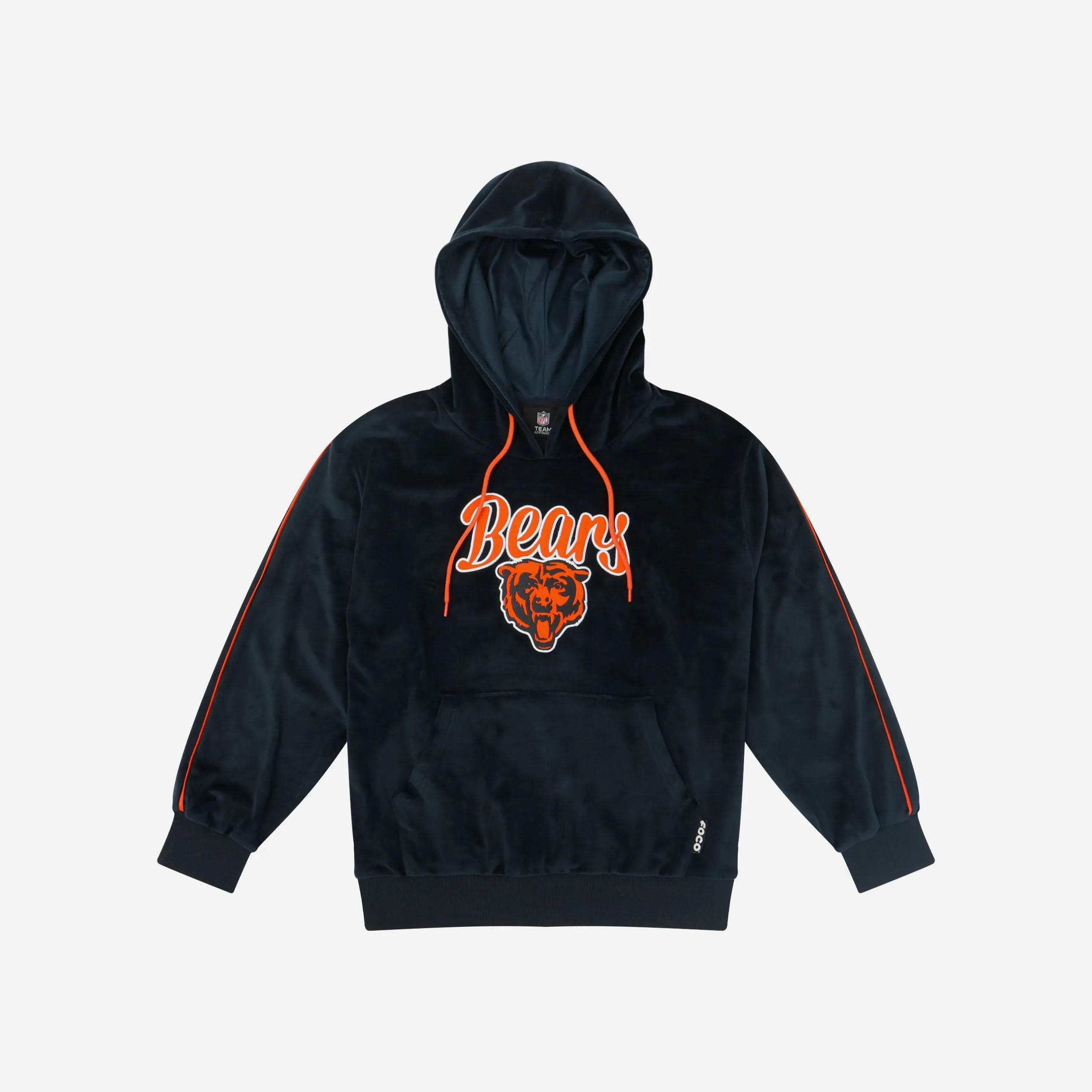 Chicago Bears Womens Velour Hooded Sweatshirt