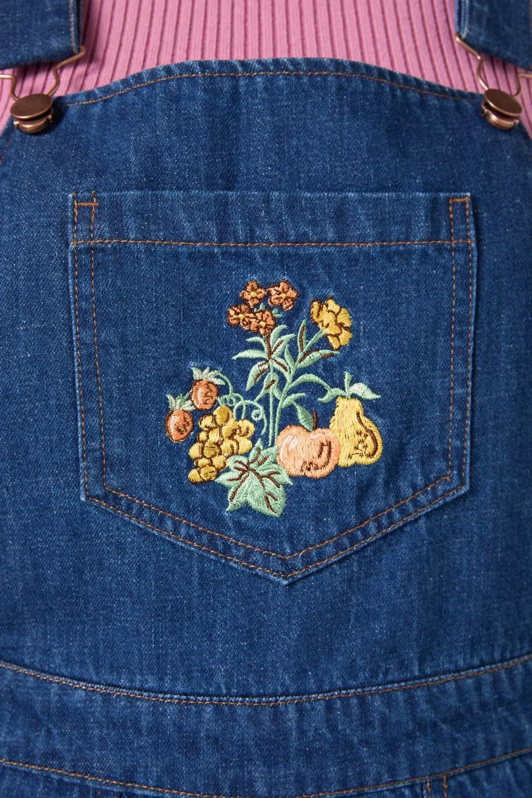 Chickens Embroidered Overall