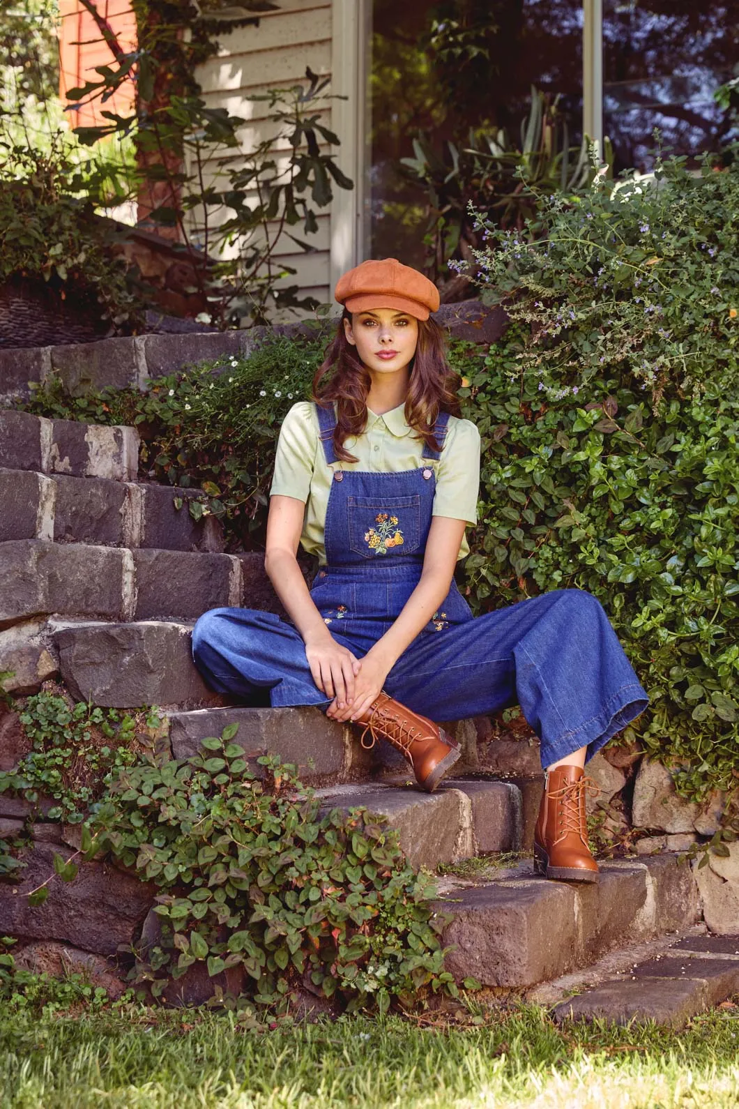 Chickens Embroidered Overall