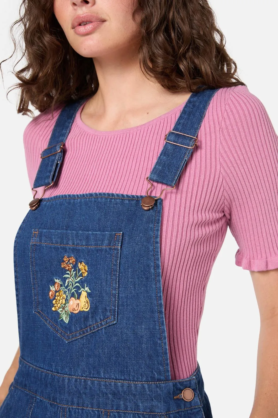 Chickens Embroidered Overall