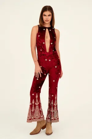 CHROMATIC JUMPSUIT - WINE