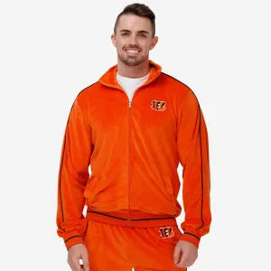 Cincinnati Bengals Orange Velour Zip Up Top