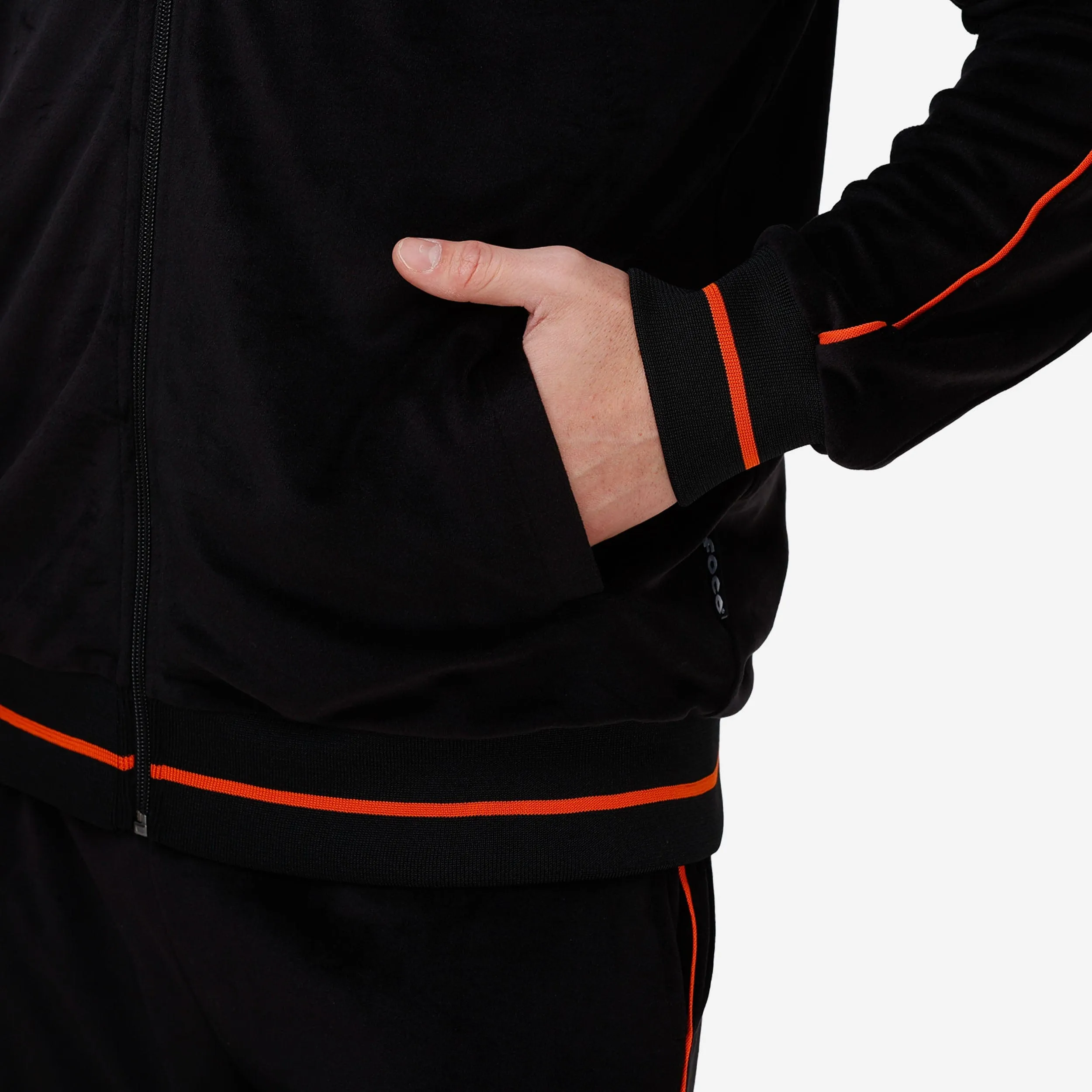 Cincinnati Bengals Velour Zip Up Top