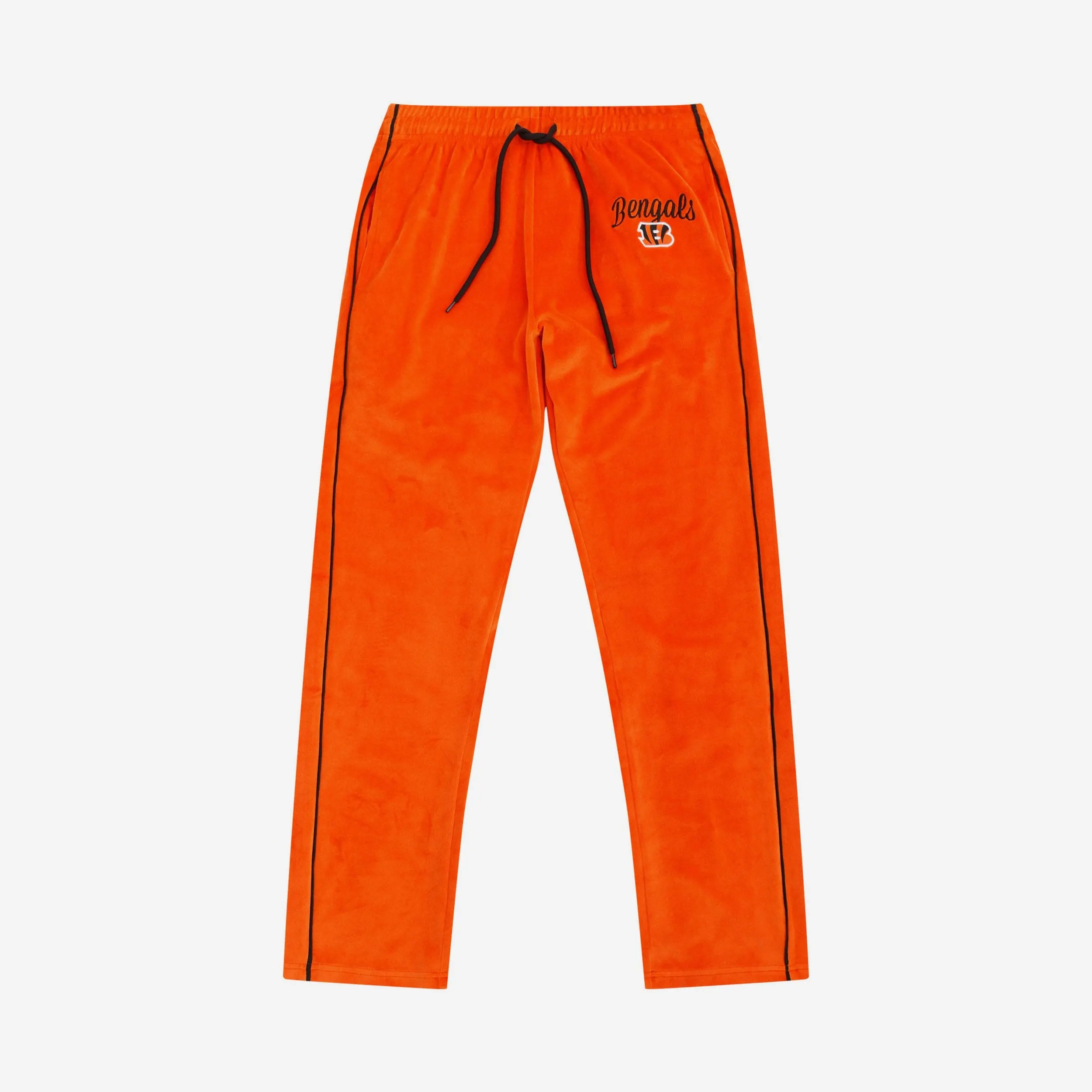Cincinnati Bengals Womens Orange Velour Pants