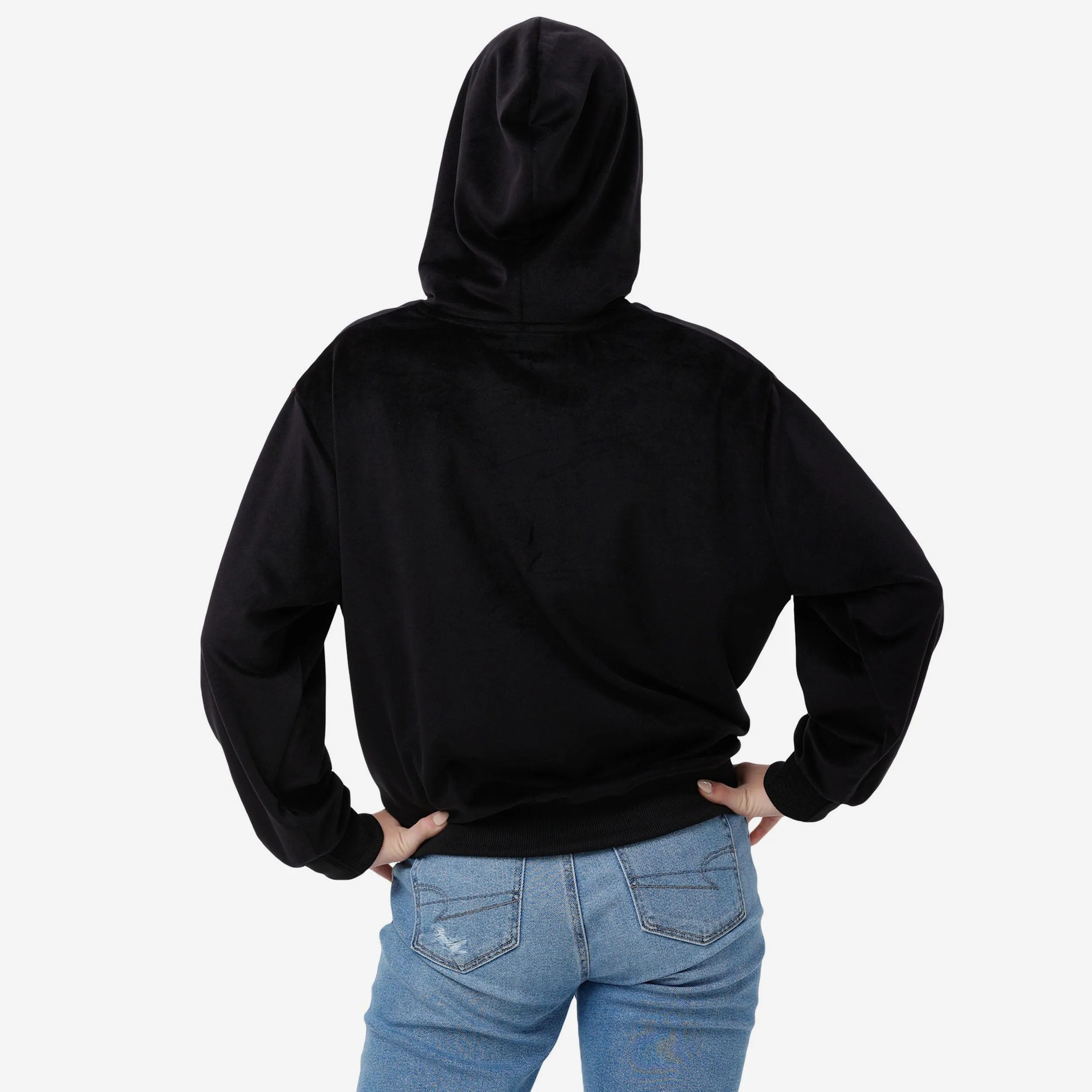 Cincinnati Bengals Womens Velour Hooded Sweatshirt