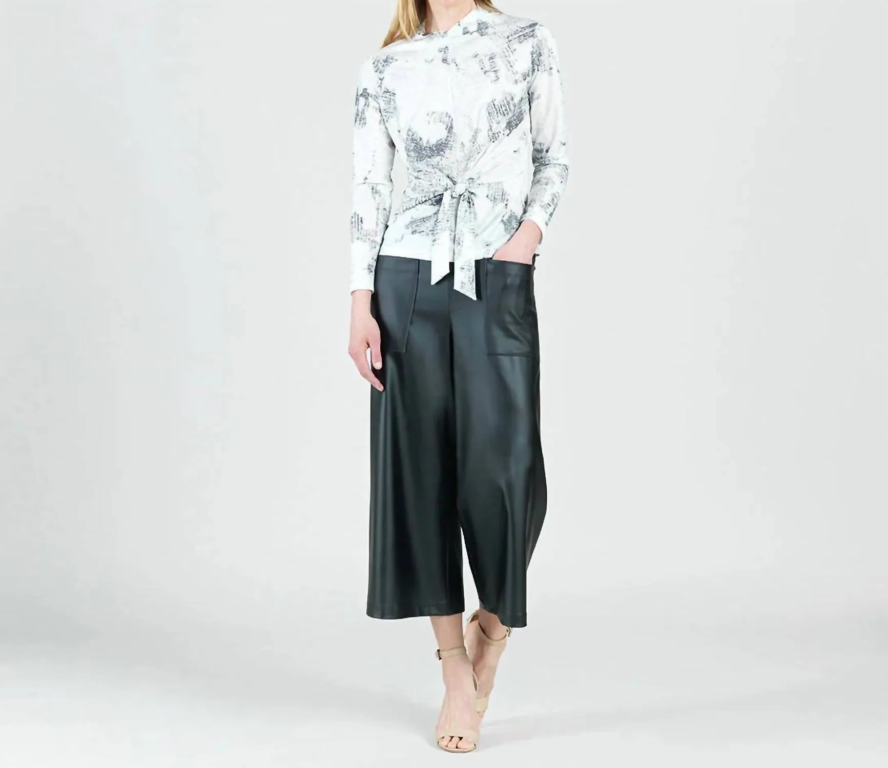 Clara Sun Woo - Liquid Leather Gaucho Pant