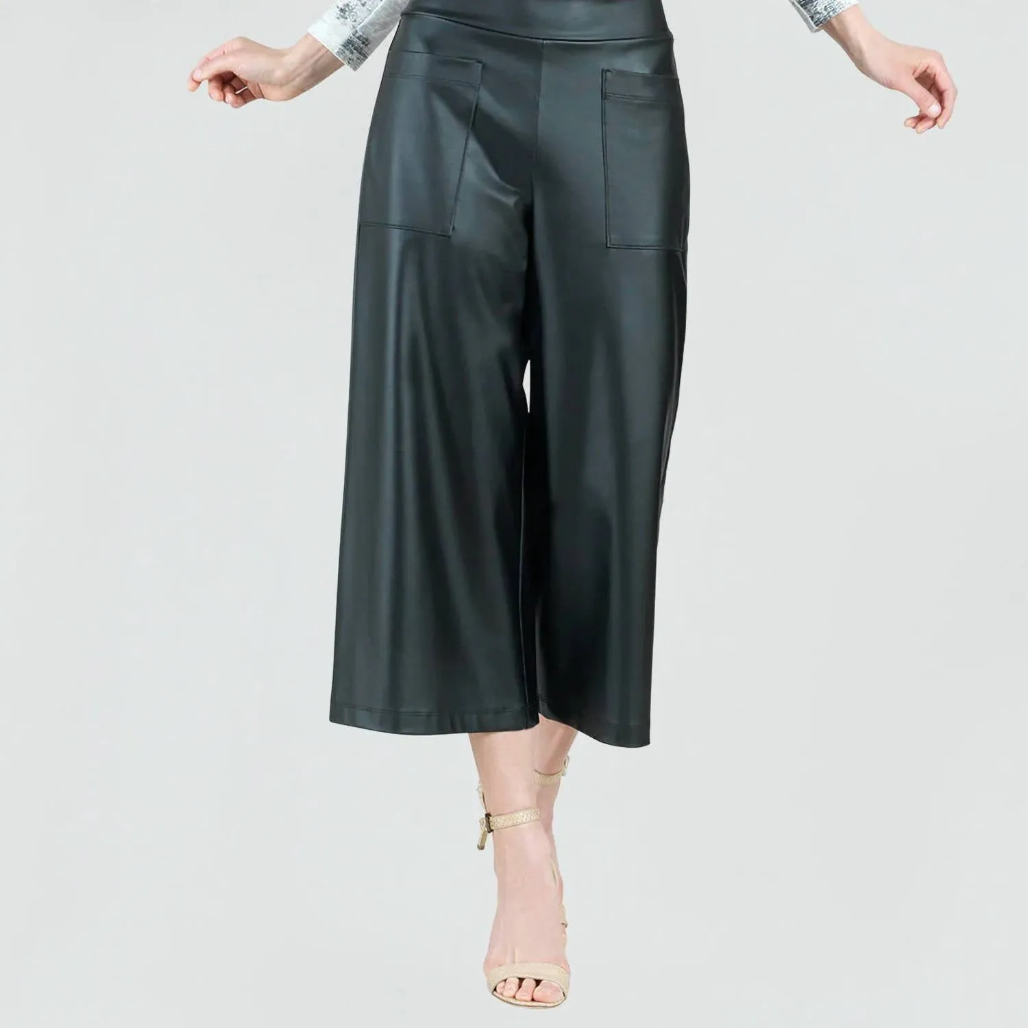 Clara Sun Woo - Liquid Leather Gaucho Pant