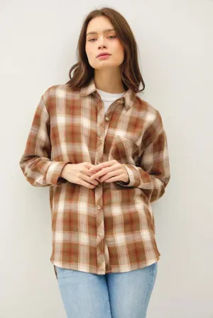 CLASSIC OVERSIZED FLANNEL TOP