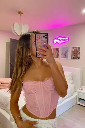 Clementine Pink Corset Top