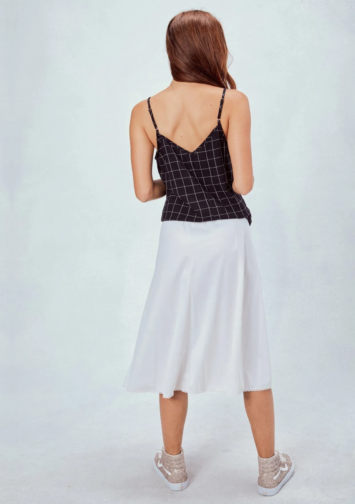 Clementine Tie Front Tank