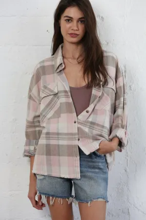 Clover Blush/Gray Flannel Shirt