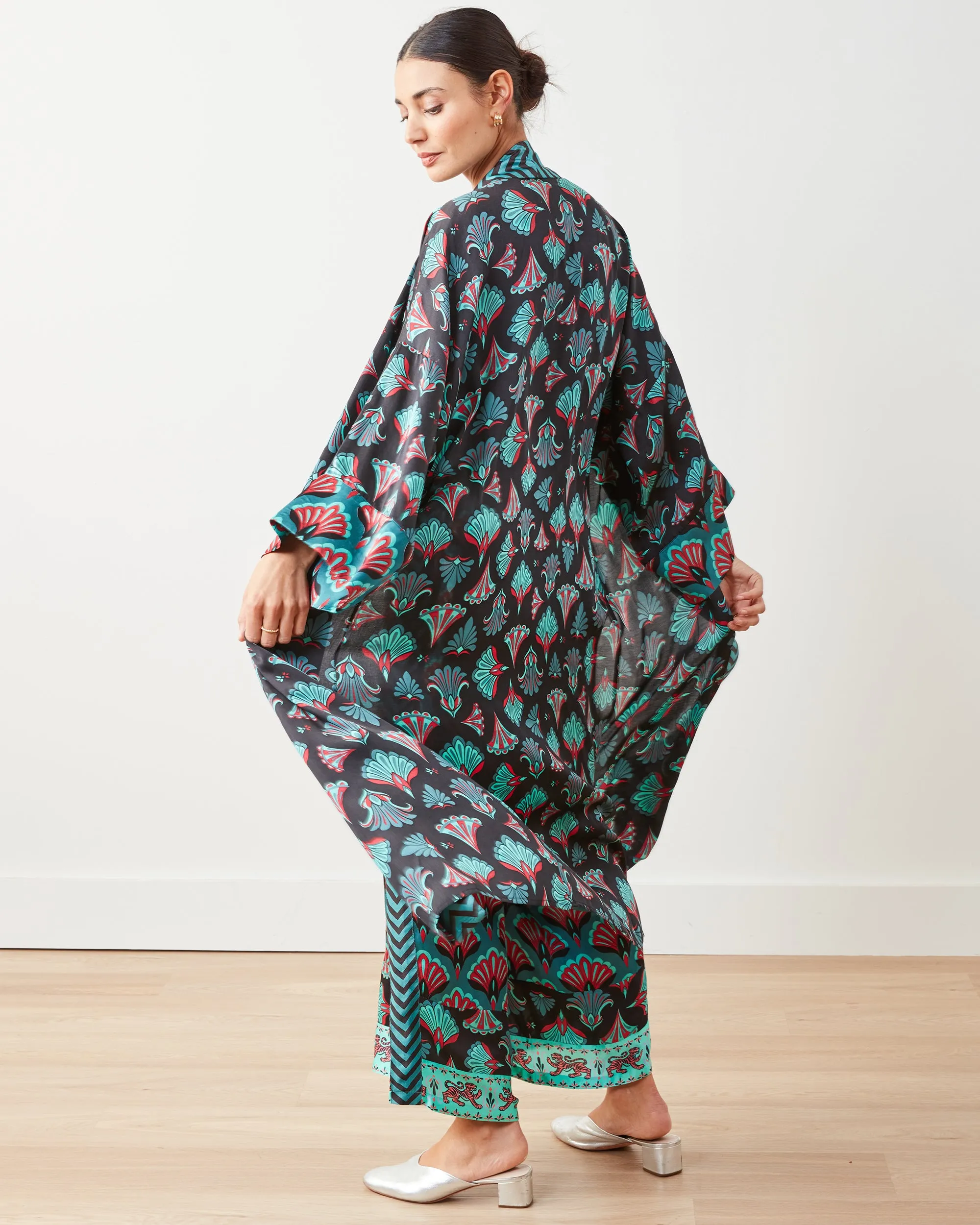Cocktail Hour - Daylight Duster & Pants Set - Gatsby Green