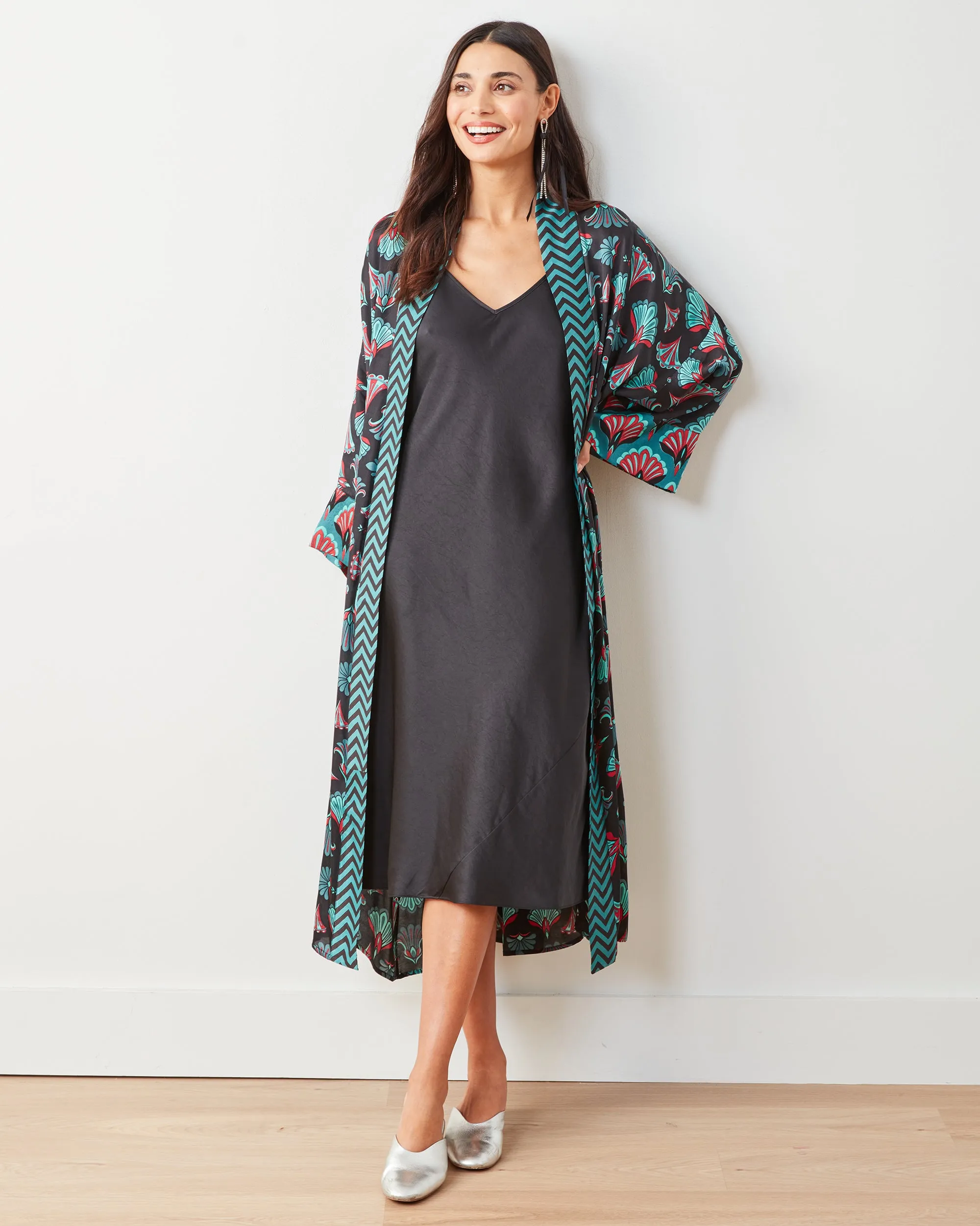 Cocktail Hour - Daylight Duster & Pants Set - Gatsby Green