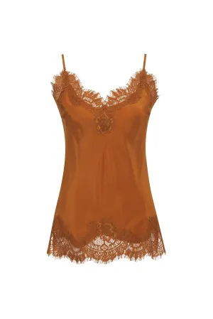 Coco Lace Silk Cami Honey