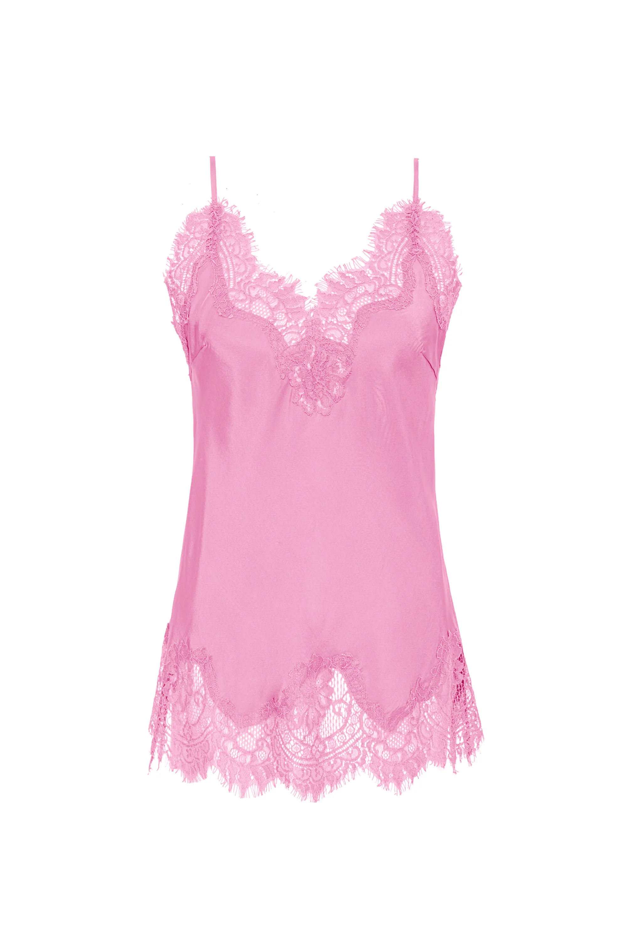 Coco Lace Silk Camie Lilac Pink