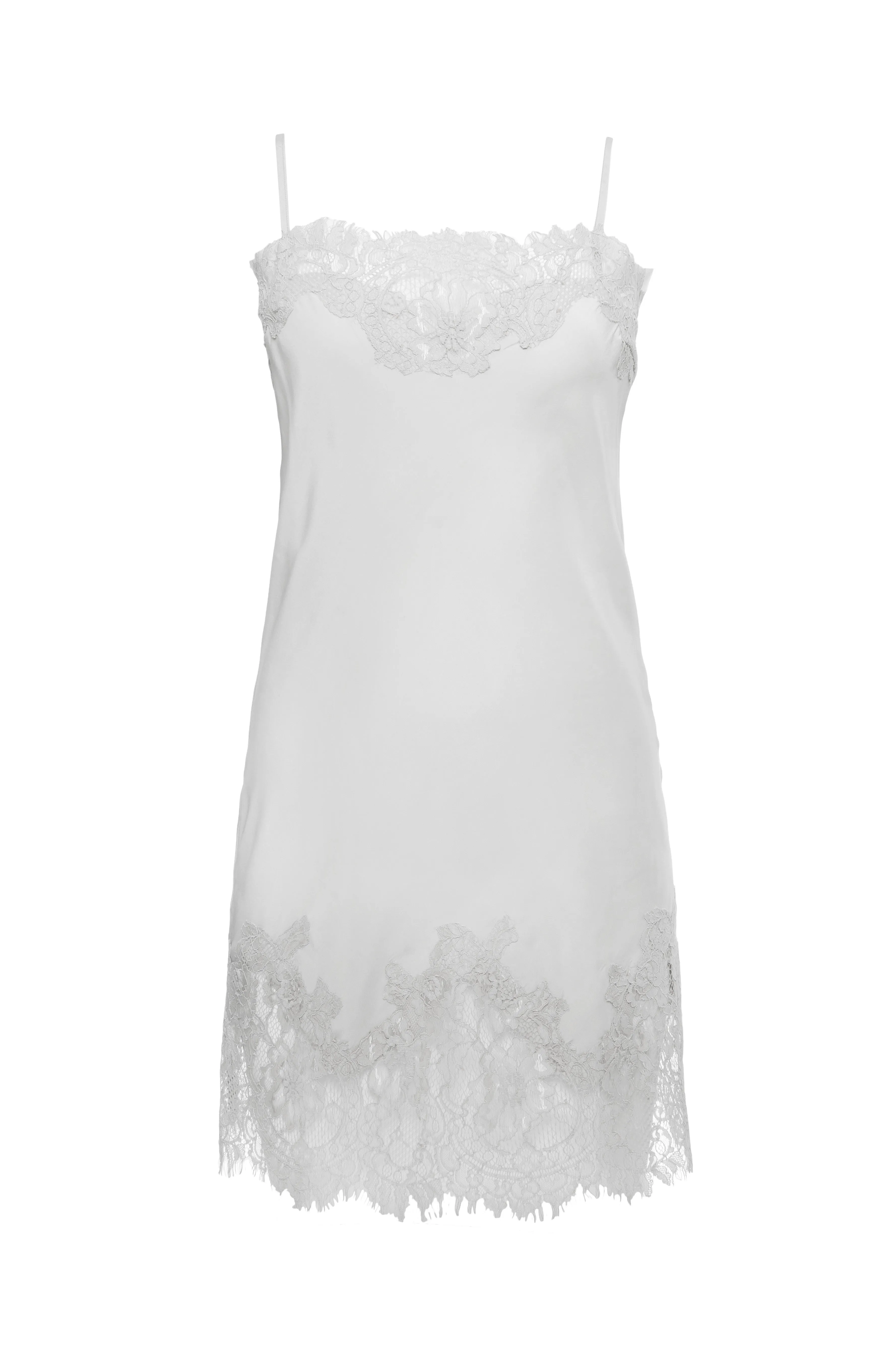 Coco Lace Silk Tunic Off White