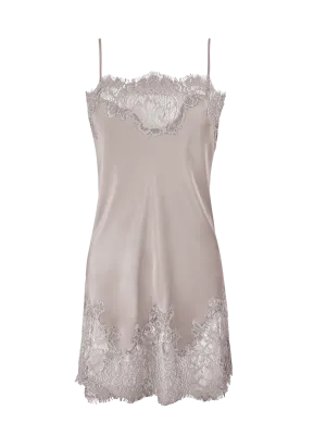 Coco Lace Silk Tunic Pale Mauve