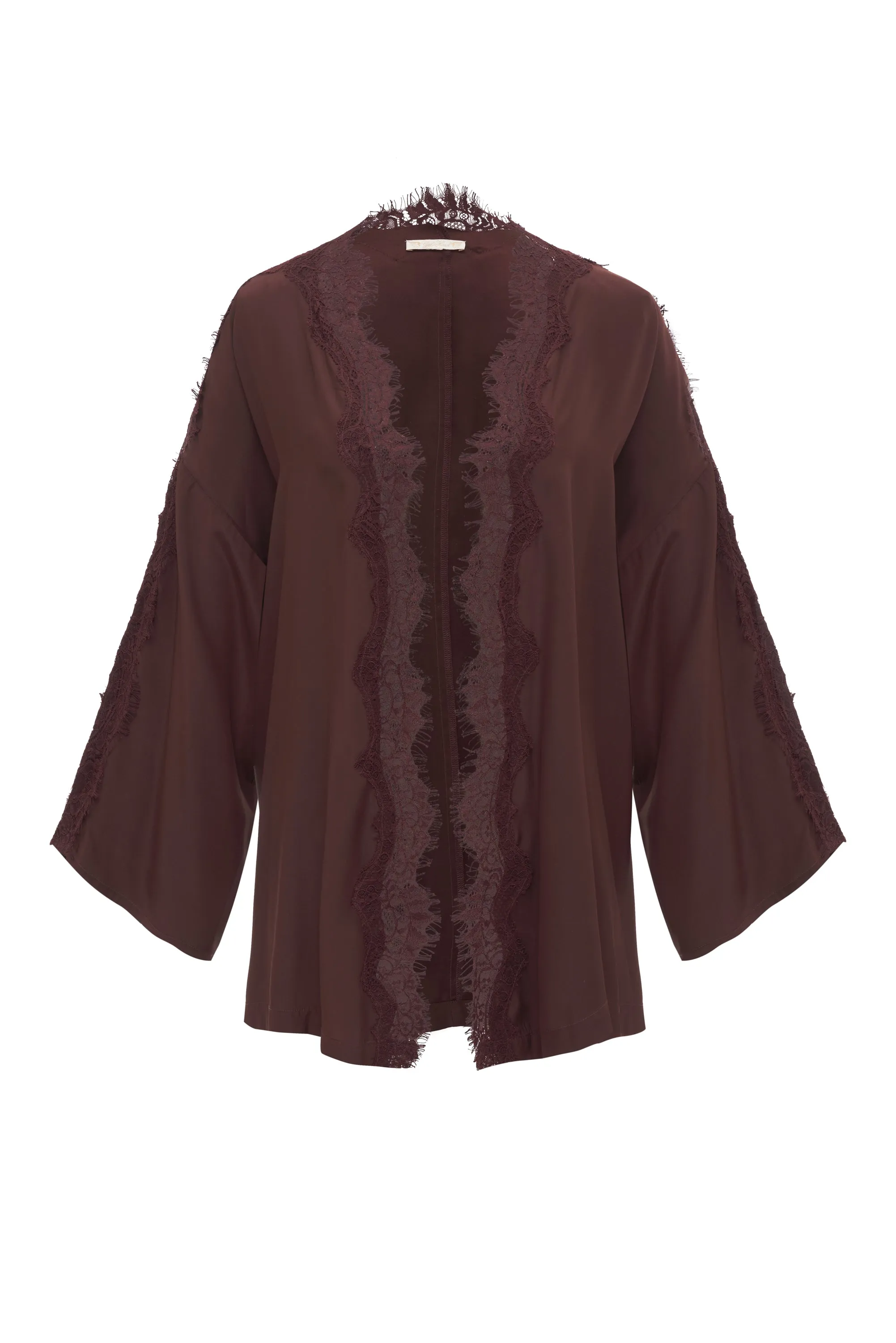 Coco Silk Shrug Plum