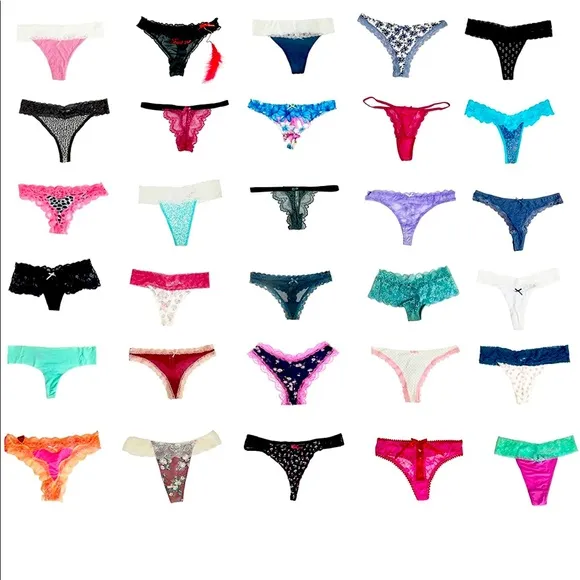 COPY - NWT 10 piece- Variety of Underwear Pack T-Back Thong G-String Panties