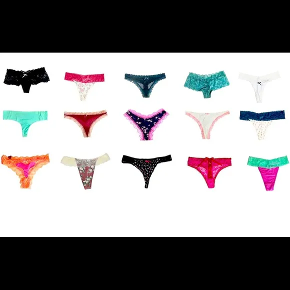 COPY - NWT 10 piece- Variety of Underwear Pack T-Back Thong G-String Panties