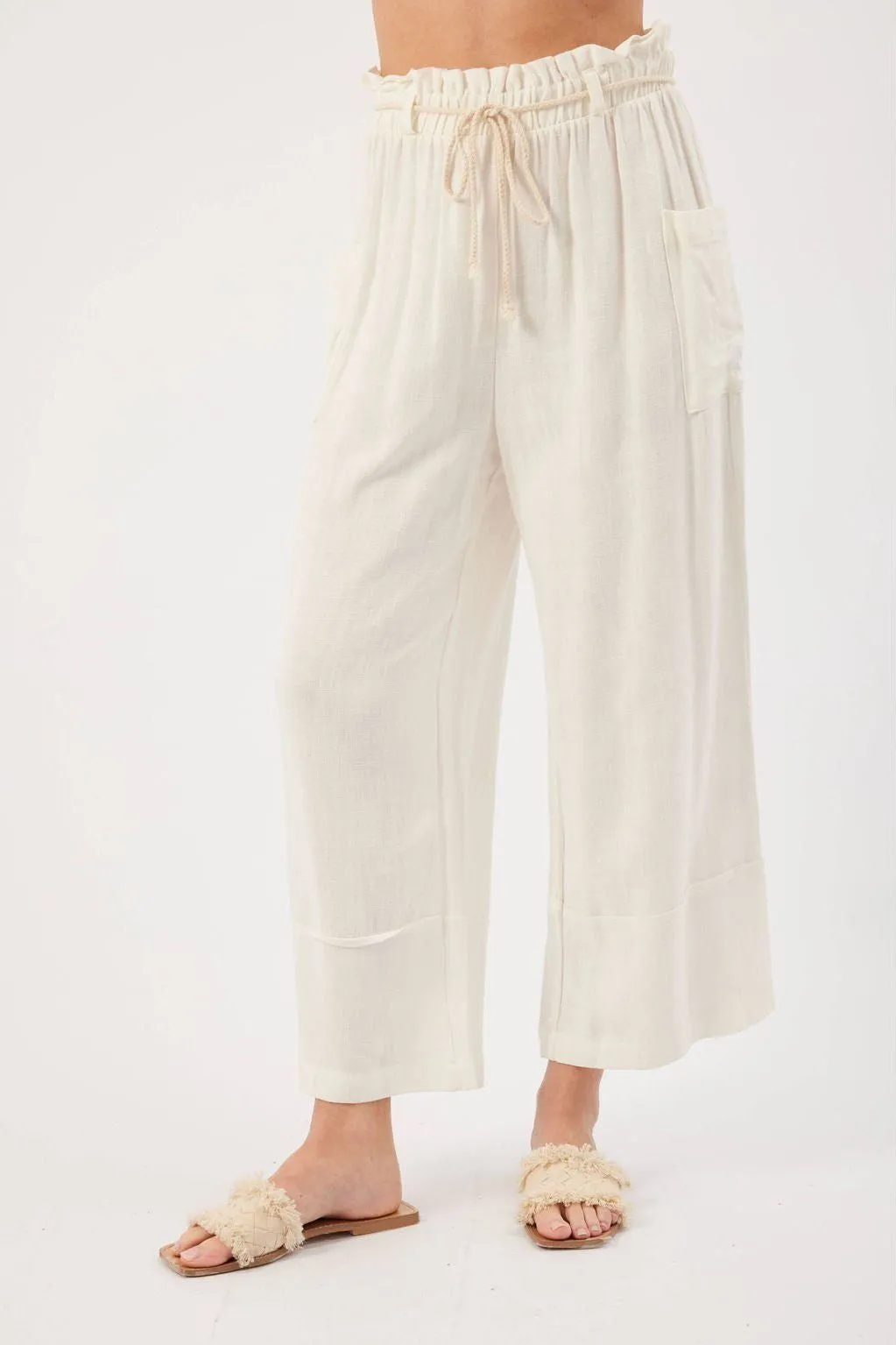 Cora Cream Linen Pant