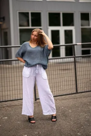 Cordelia White Sailor Pant