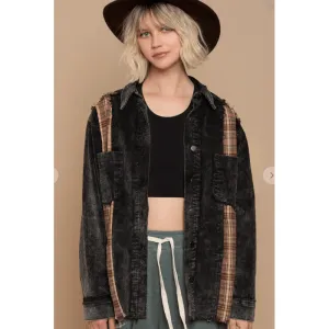 Corduory Plaid Jacket
