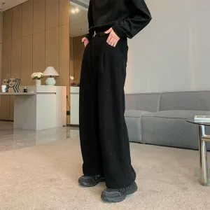 Corduroy Wide-Leg Pants