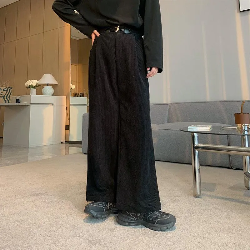 Corduroy Wide-Leg Pants