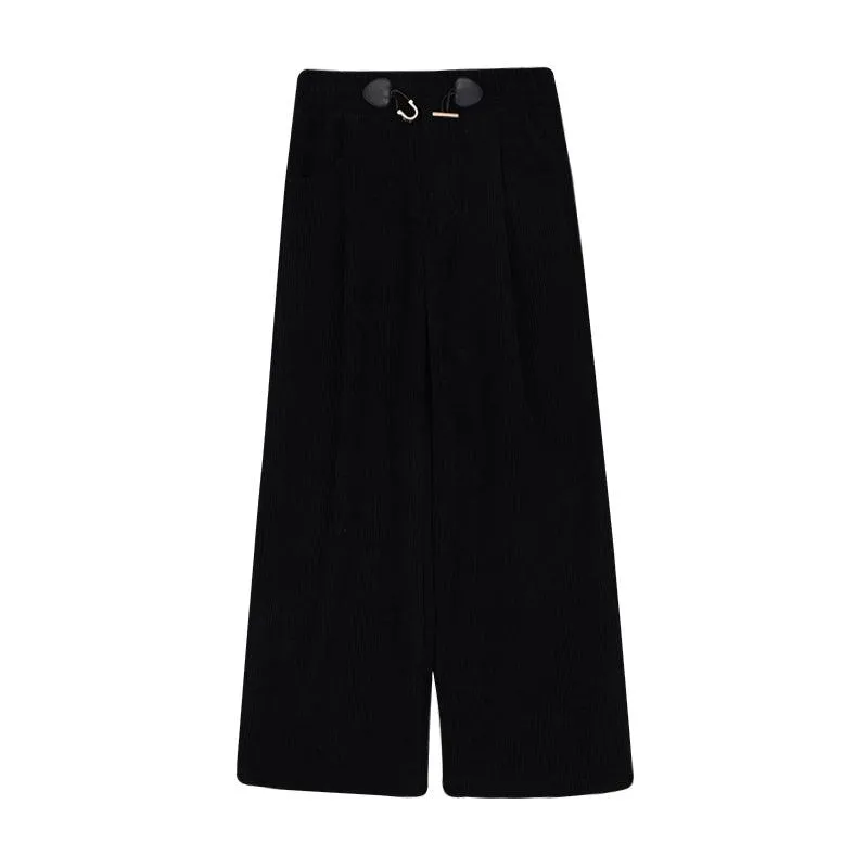 Corduroy Wide-Leg Pants