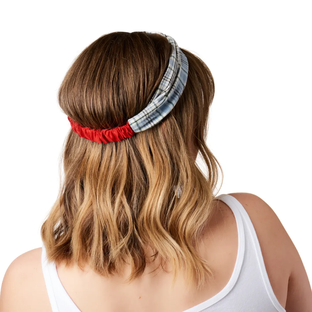 Cottage Collection Twise Headwrap - Meadow Plaid