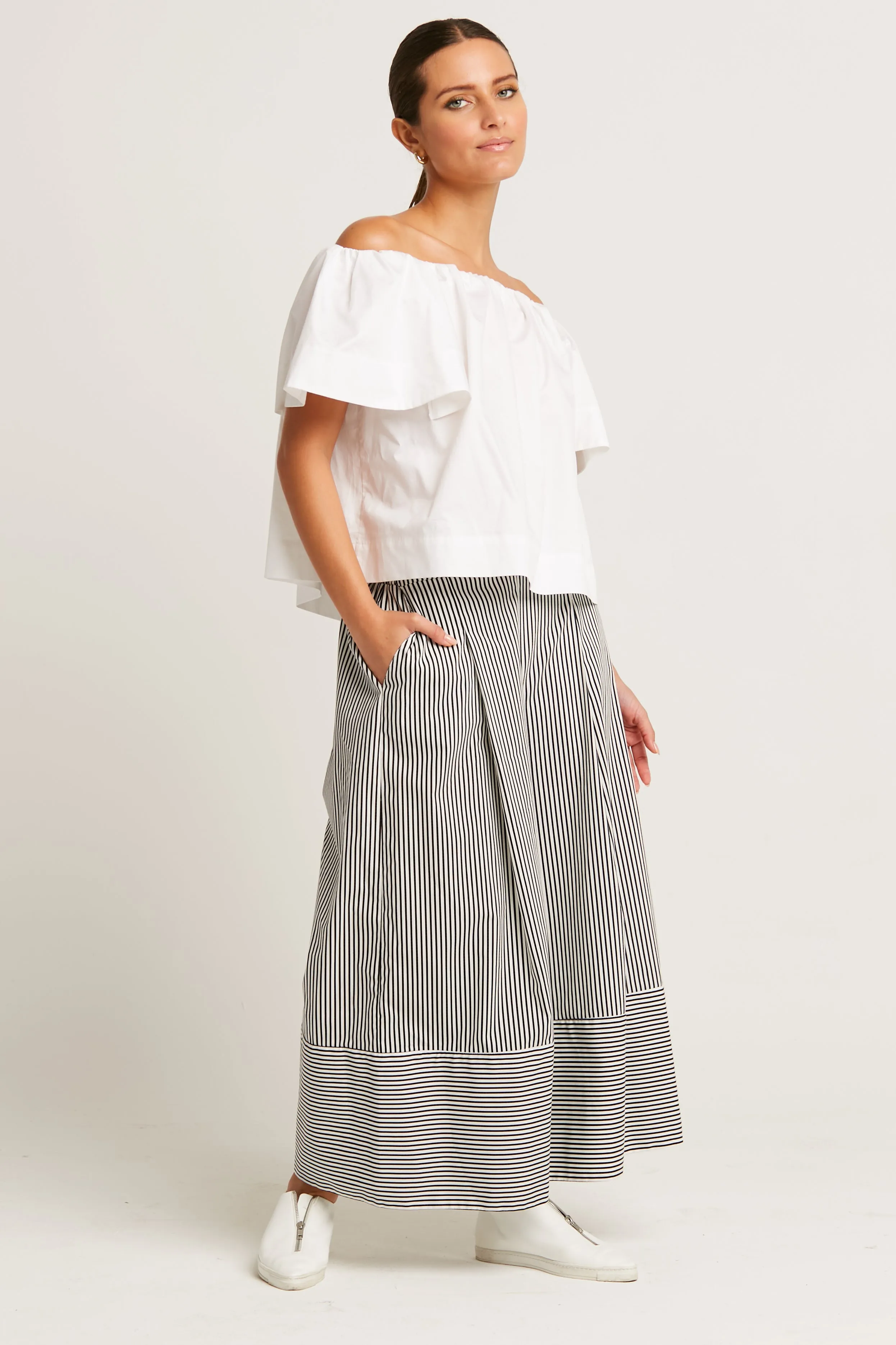 Cotton Gaucho Pants