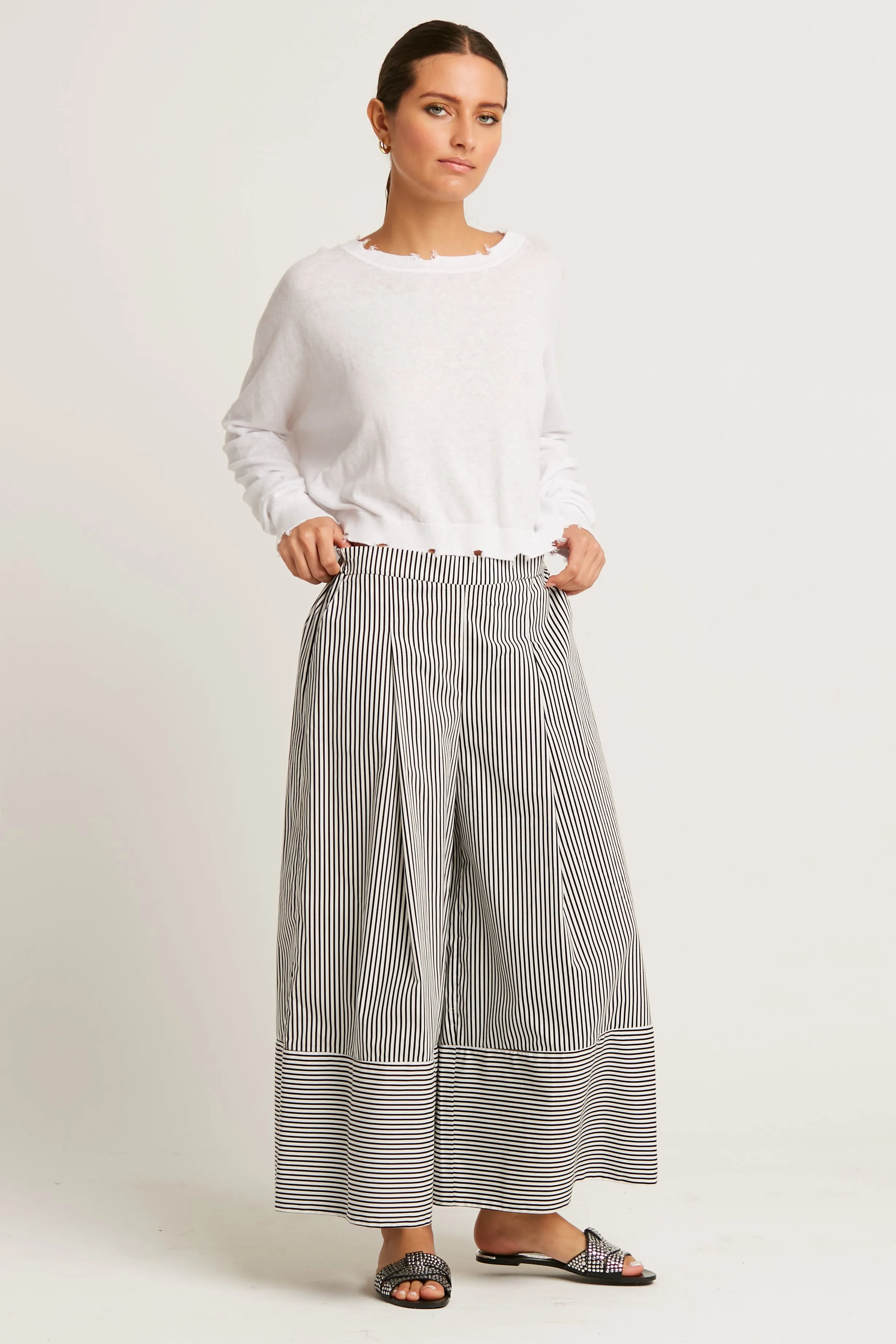 Cotton Gaucho Pants