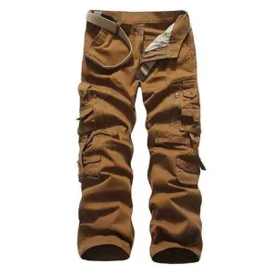 Cotton Multi-pocket Cargo Pants