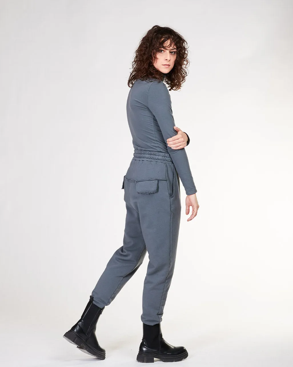 Cotton Raw Pocket Sweatpant