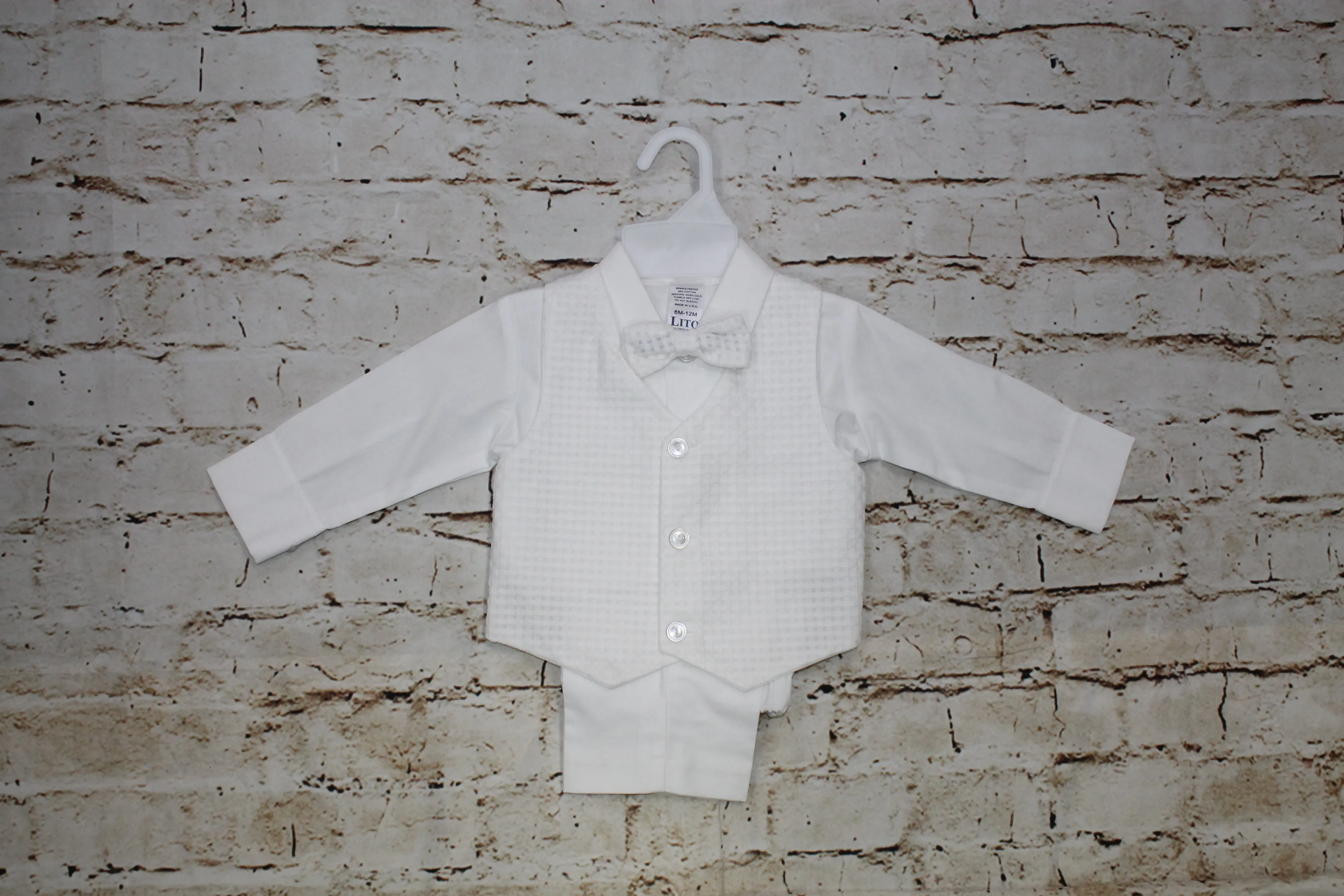 Cotton Weaved Vest with Cotton Pants